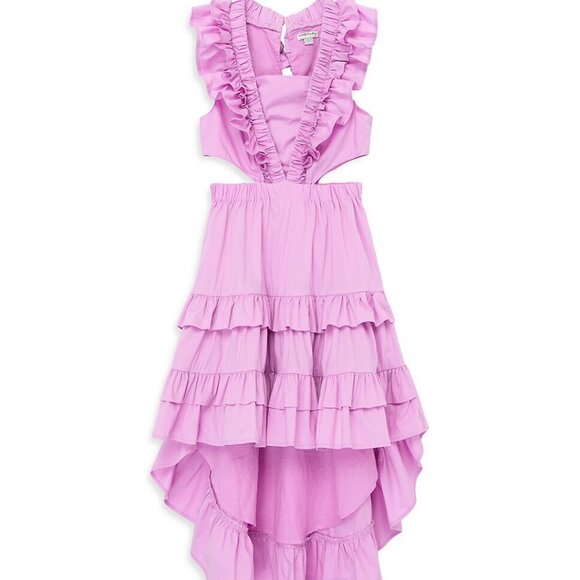 Habitual Girl's Tiered Ruffle Maxi Dress Sz 14 - Picture 1 of 3